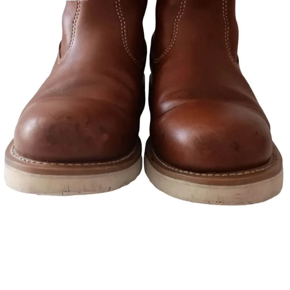 Guide Gear Wellington Mens Boots 9.5M Work Wedge Leather Oil‎ Resistant Sole